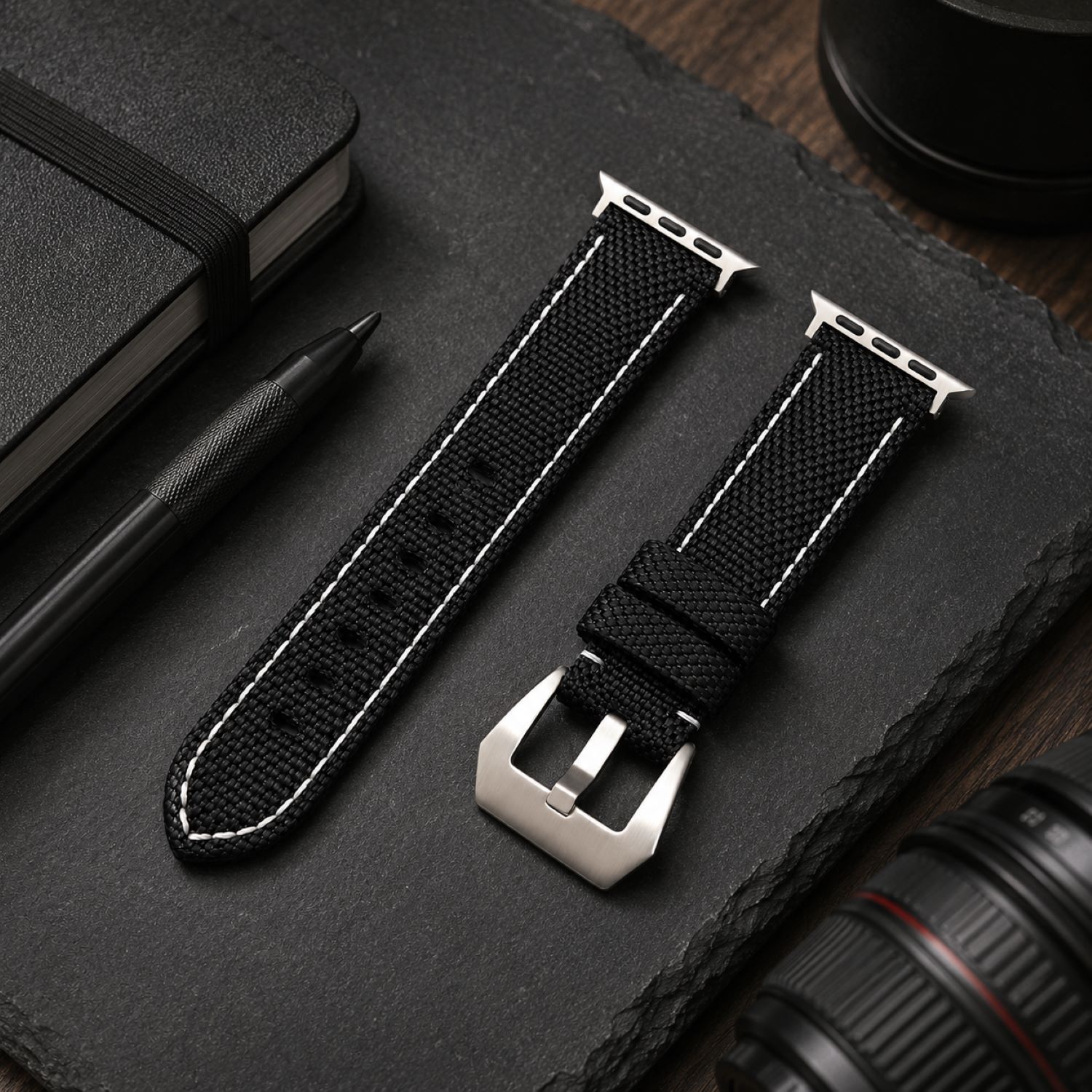 Canvas Watch Replacement Band Compatible with Apple Watch 38mm photo 2