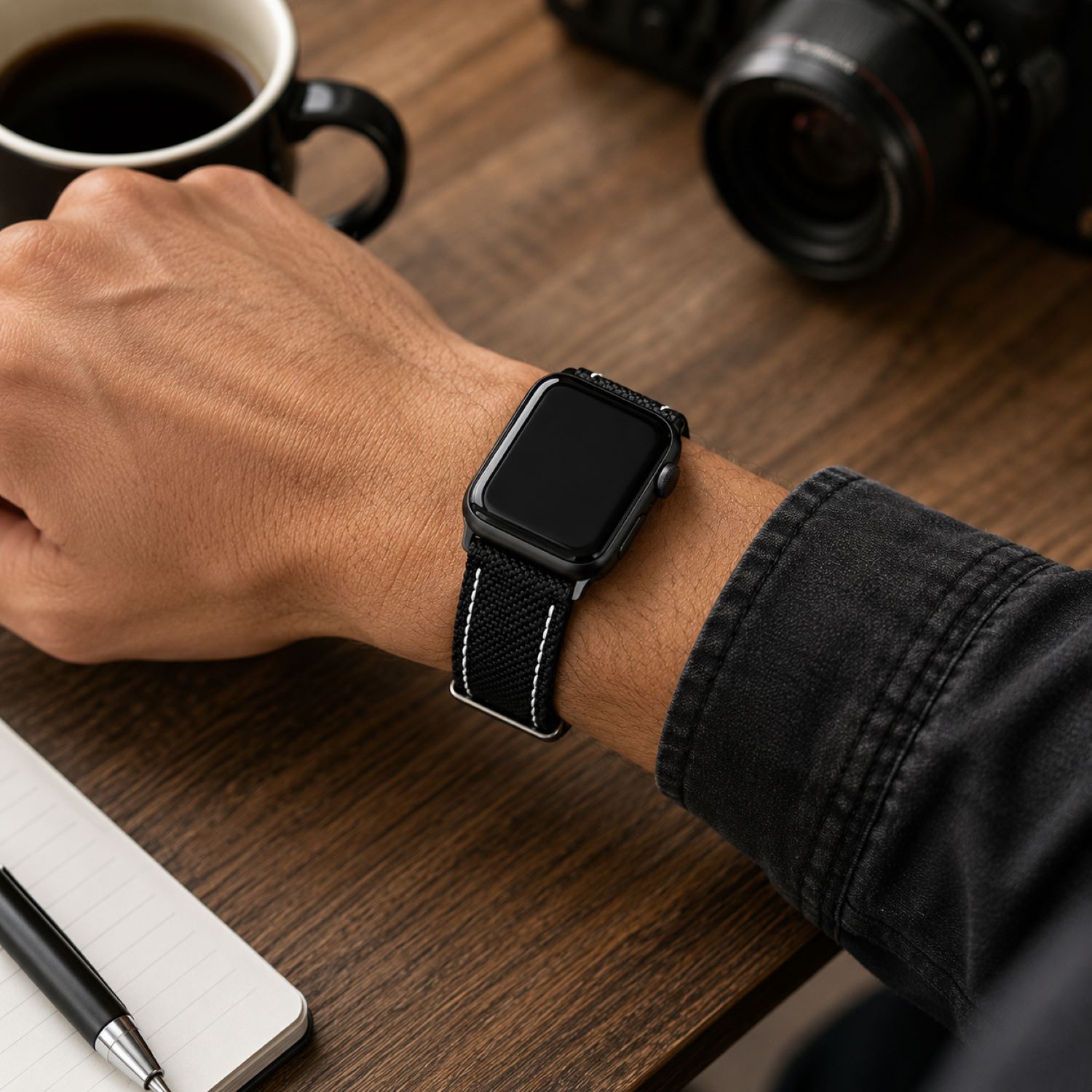 Canvas Watch Replacement Band Compatible with Apple Watch 38mm photo 3