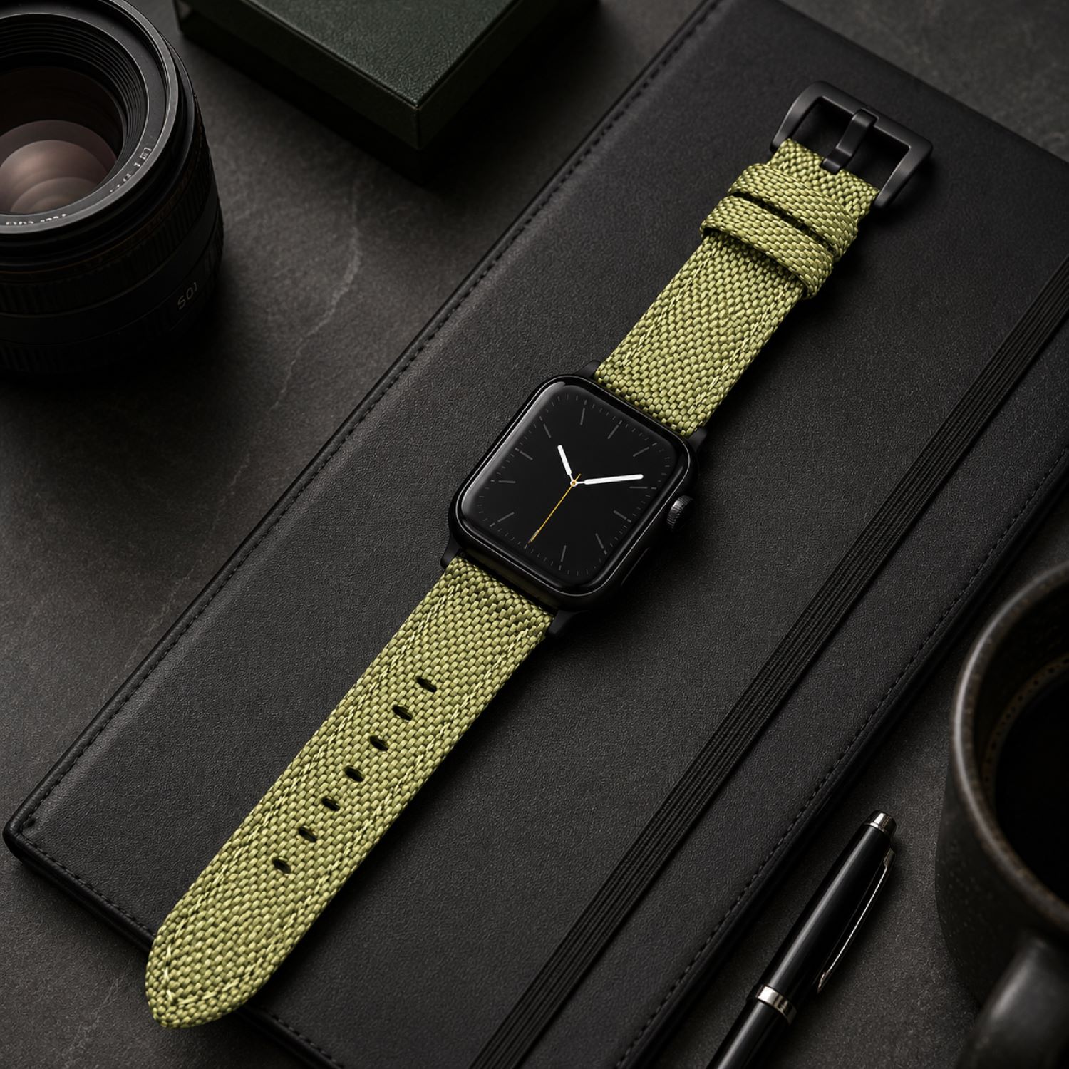 Canvas Watch Replacement Band Compatible with Apple Watch 38mm photo 2