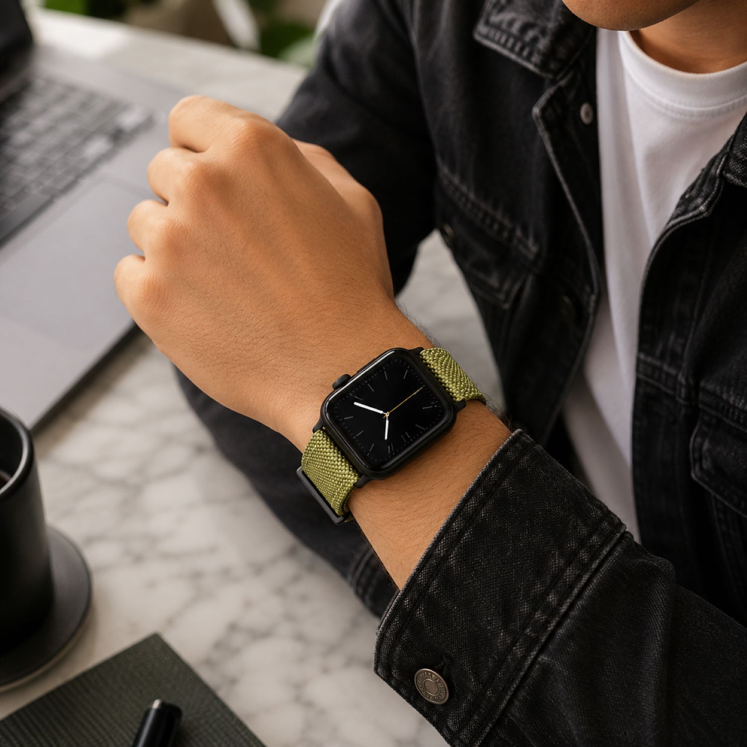 Canvas Watch Replacement Band Compatible with Apple Watch 38mm photo 3