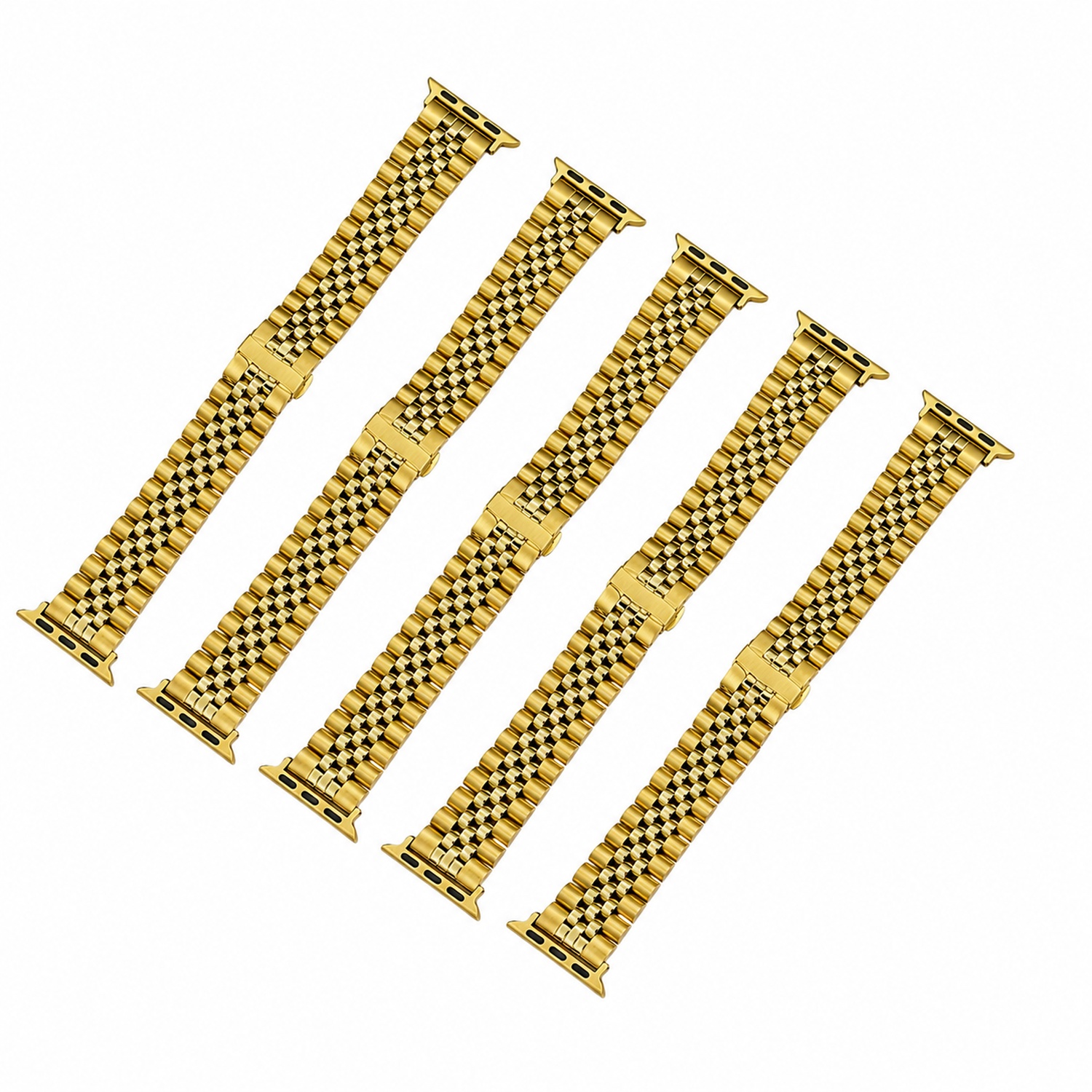 Classic Multi-Link Stainless Steel Replacement Band Compatible with Apple Watch 38mm photo 2