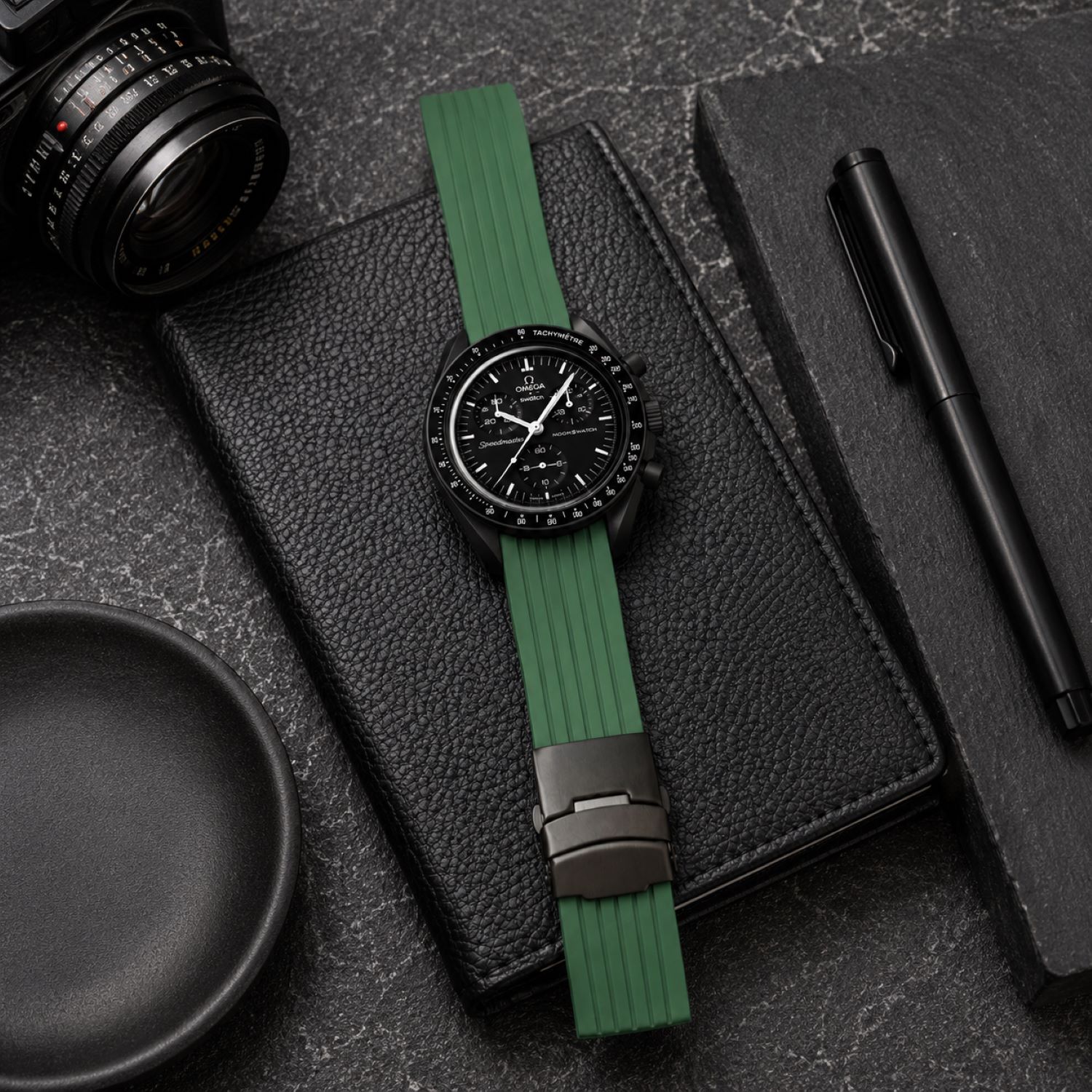 Silicone Watch Replacement Band Compatible with Omega x Swatch MoonSwatch 20mm photo 3