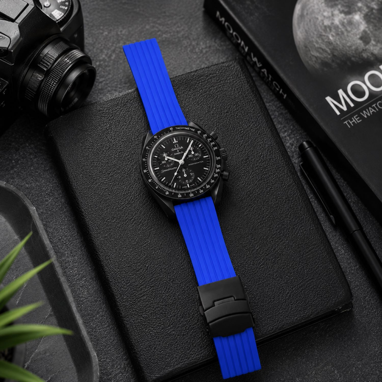 Silicone Watch Replacement Band Compatible with Omega x Swatch MoonSwatch 20mm photo 3