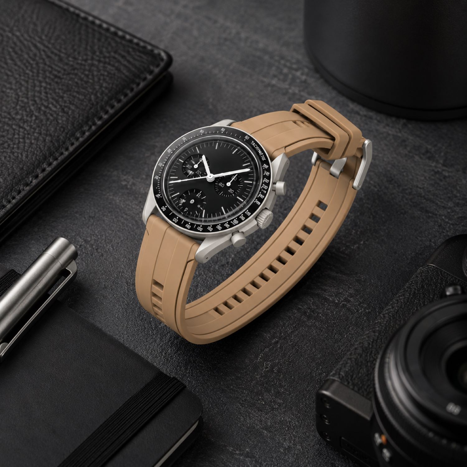 Silicone Watch Replacement Band Compatible with Omega x Swatch MoonSwatch 20mm photo 3