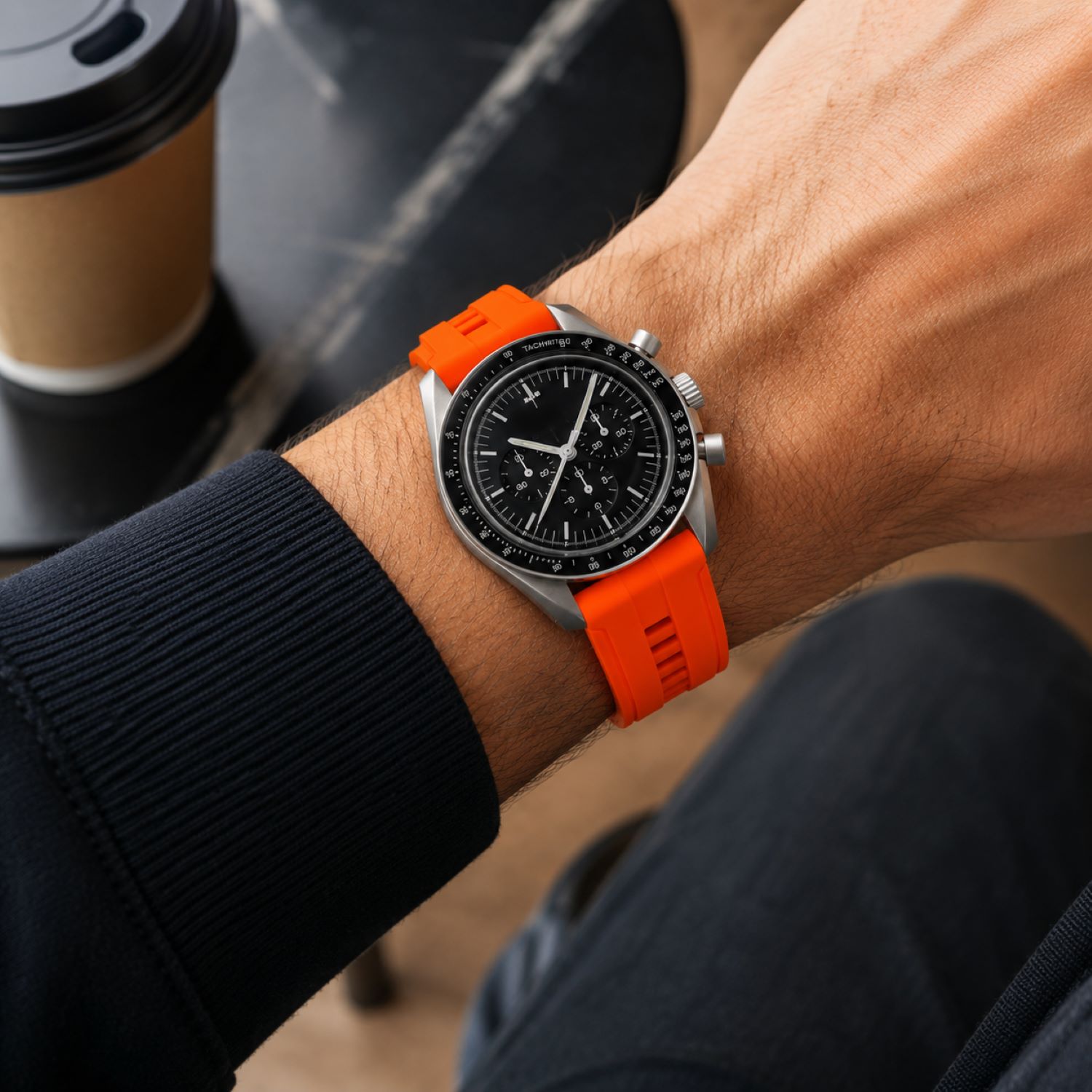 Silicone Watch Replacement Band Compatible with Omega x Swatch MoonSwatch 20mm photo 4