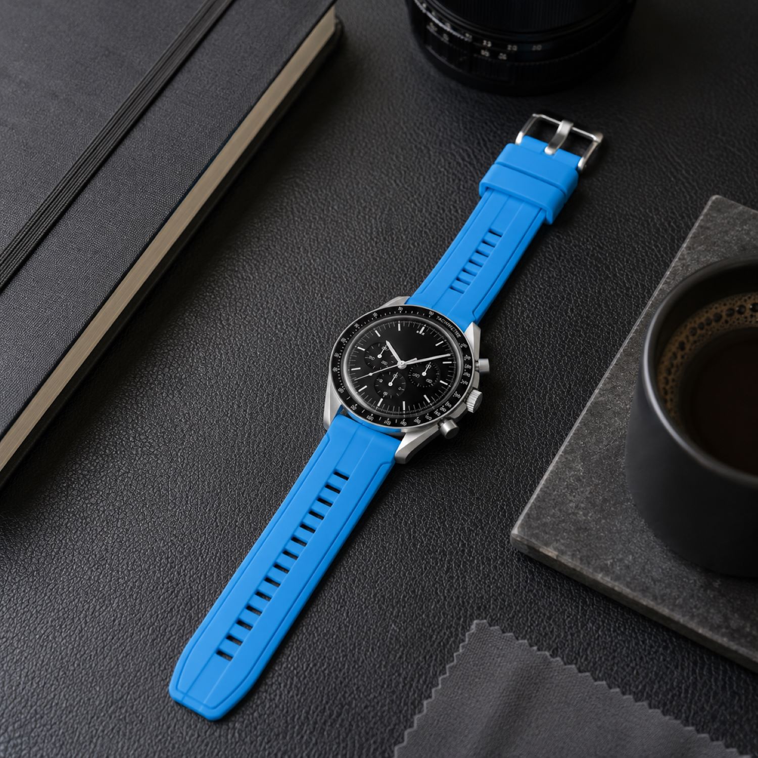Silicone Watch Replacement Band Compatible with Omega x Swatch MoonSwatch 20mm photo 3