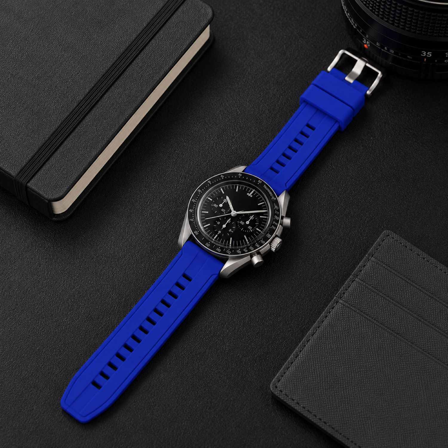 Silicone Watch Replacement Band Compatible with Omega x Swatch MoonSwatch 20mm photo 3
