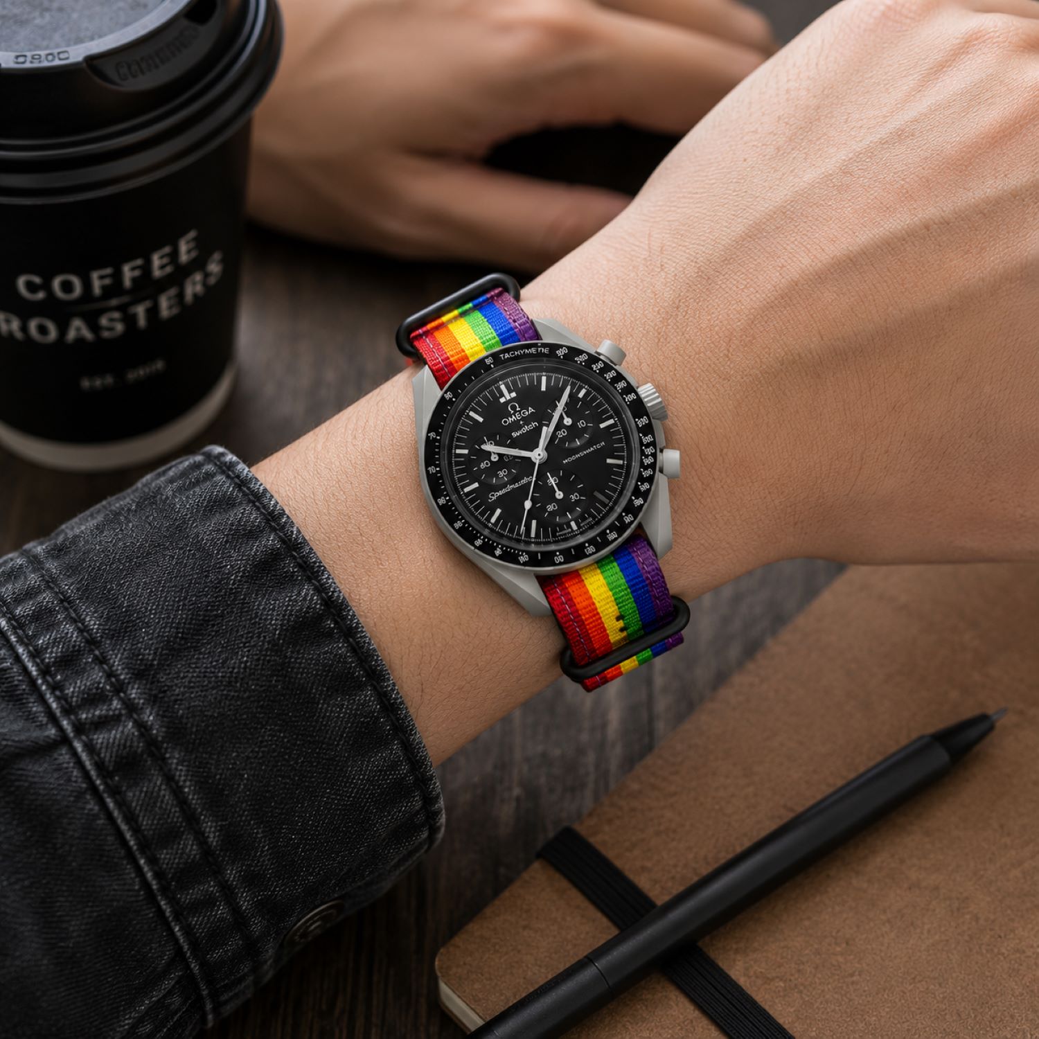 Canvas Watch Replacement Band Compatible with Omega x Swatch MoonSwatch 20mm photo 4