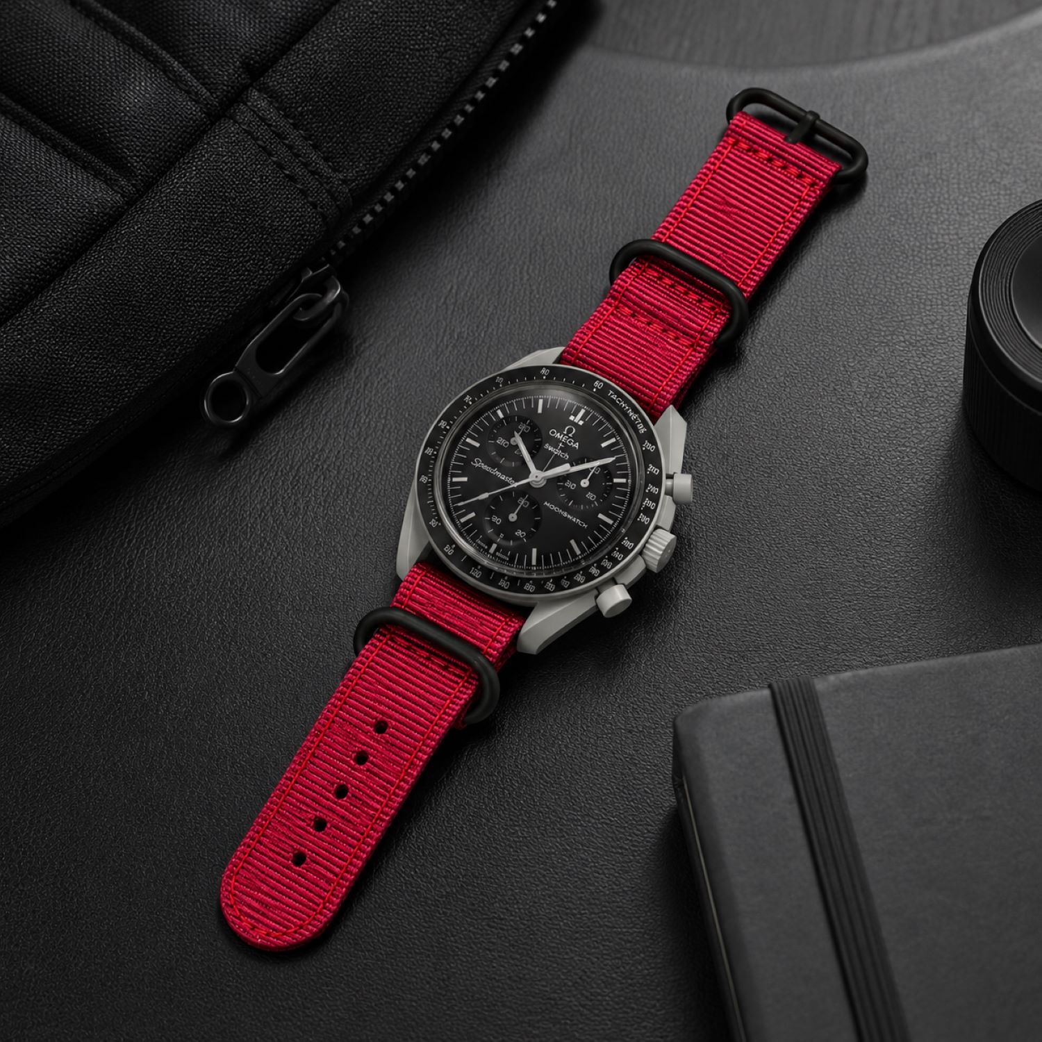 Canvas Watch Replacement Band Compatible with Omega x Swatch MoonSwatch 20mm photo 3