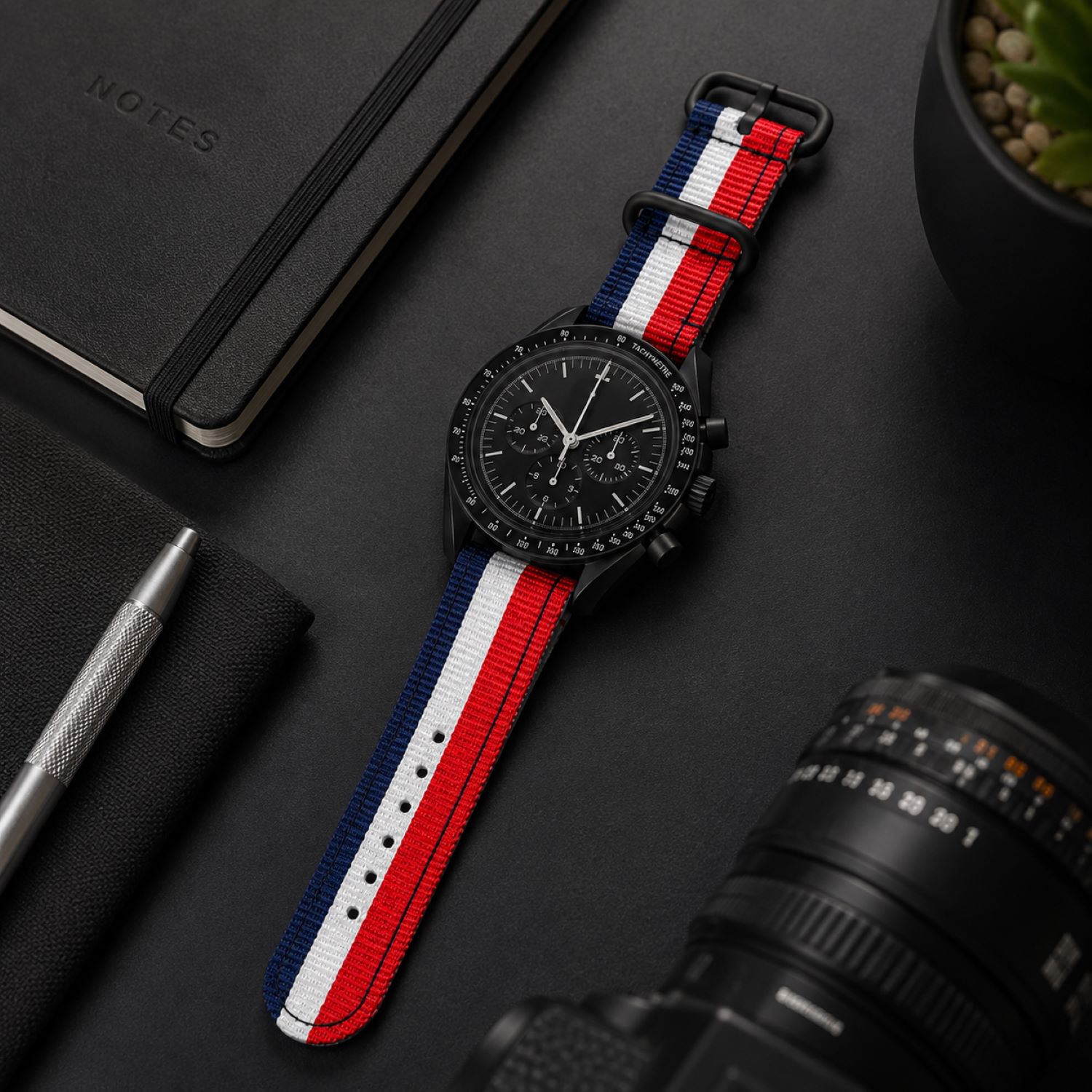Canvas Watch Replacement Band Compatible with Omega x Swatch MoonSwatch 20mm photo 3