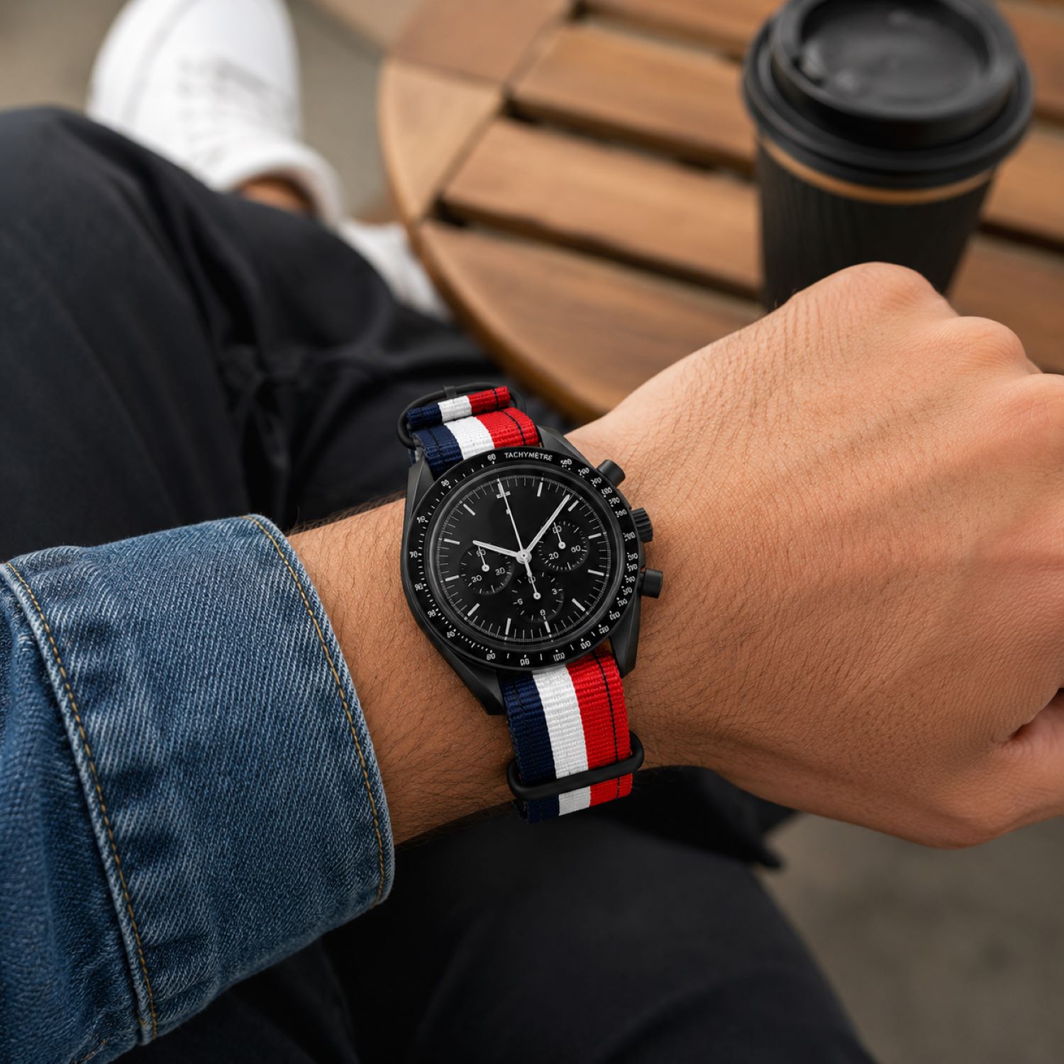 Canvas Watch Replacement Band Compatible with Omega x Swatch MoonSwatch 20mm photo 4