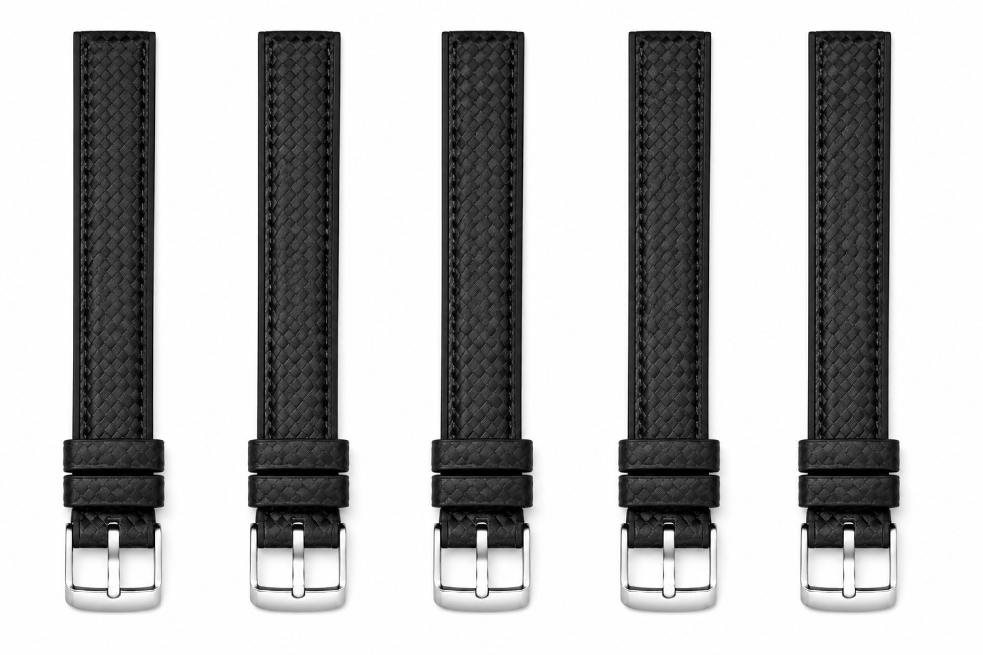 Carbon Fiber Pattern Watch Replacement Band Compatible with Omega x Swatch MoonSwatch 20mm photo 2