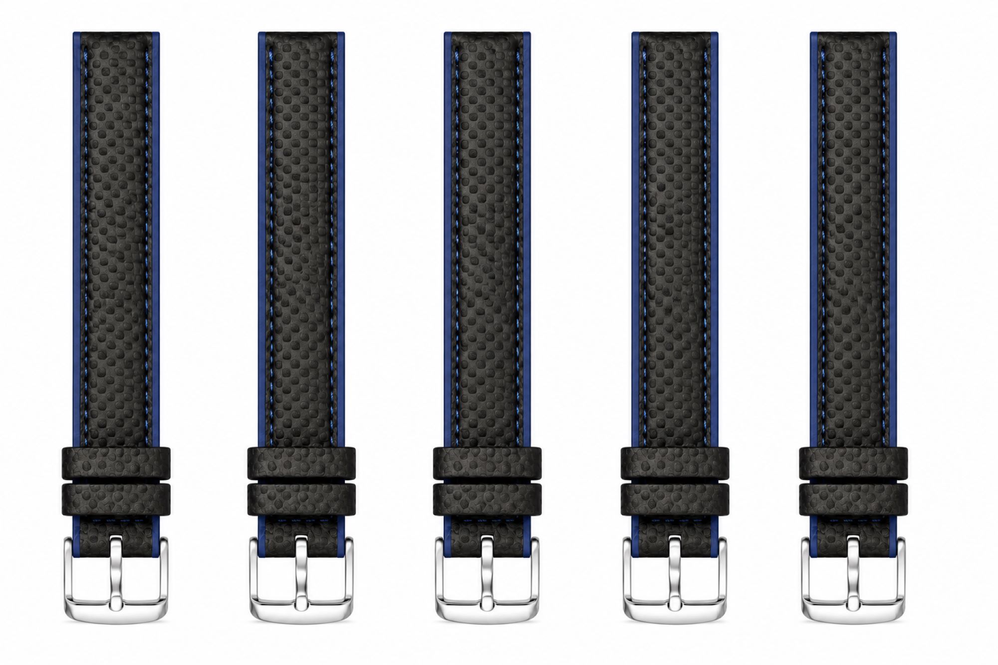 Carbon Fiber Pattern Watch Replacement Band Compatible with Omega x Swatch MoonSwatch 20mm photo 2
