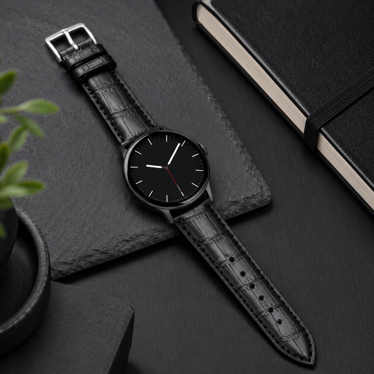 Leather Watch Replacement Band Compatible with Omega x Swatch MoonSwatch 20mm photo 3