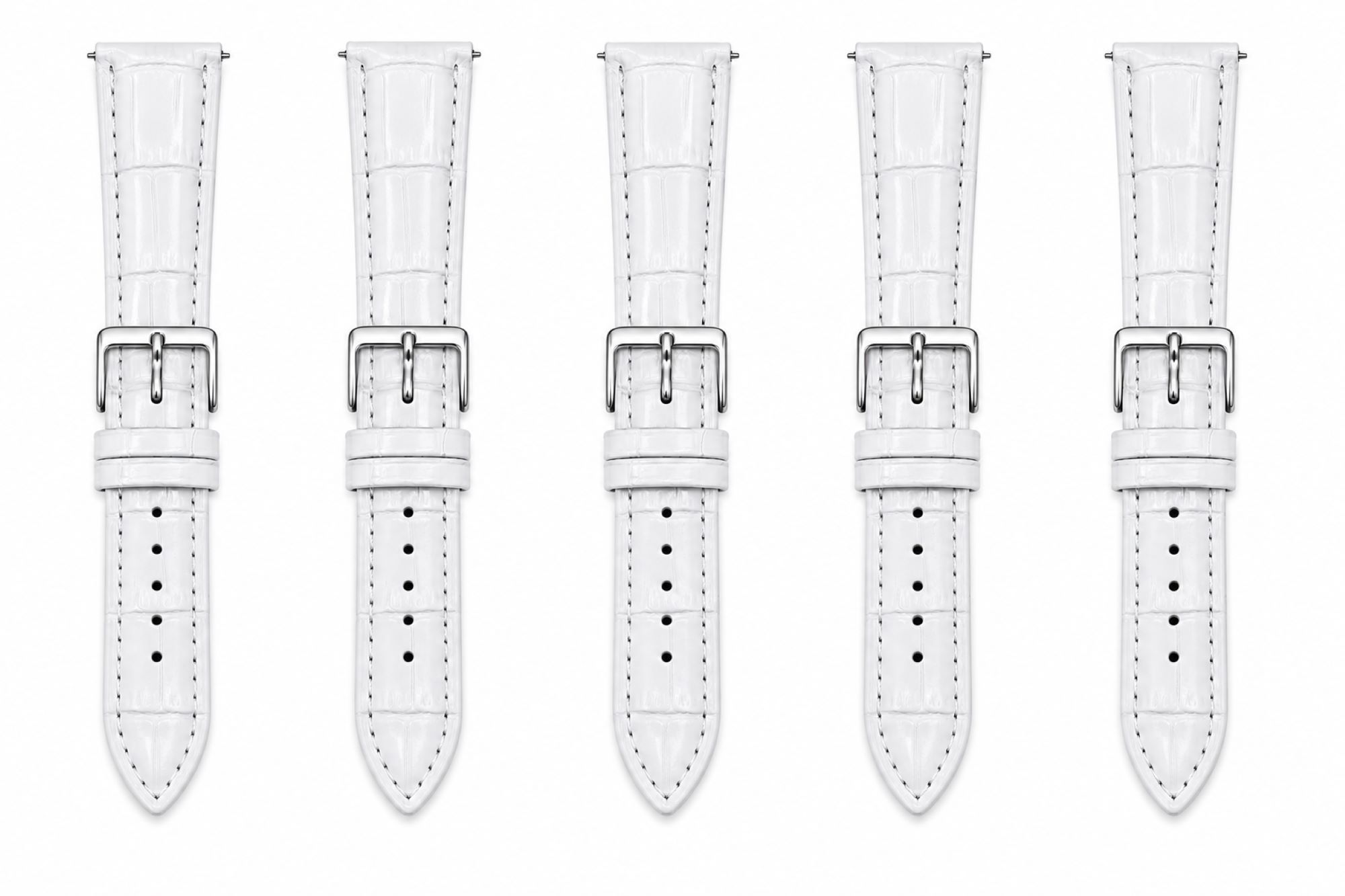 Leather Watch Replacement Band Compatible with Omega x Swatch MoonSwatch 20mm photo 2