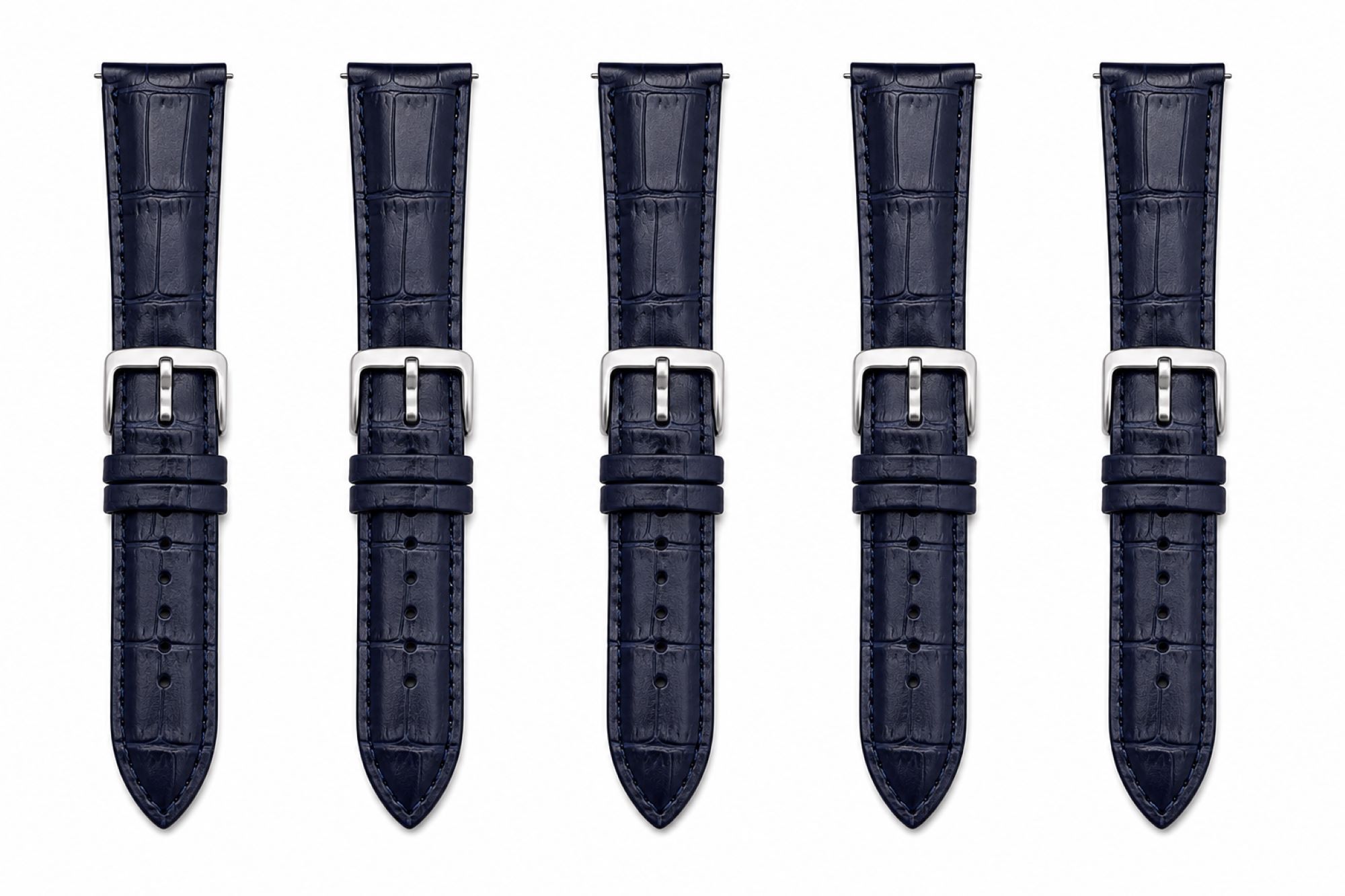 Leather Watch Replacement Band Compatible with Omega x Swatch MoonSwatch 20mm photo 2