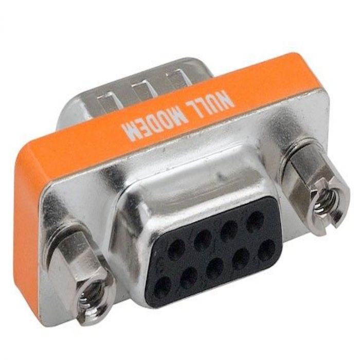 2 Pack of DB9 Male to Female Null Modem Mini Adapter — Sanoxy product image