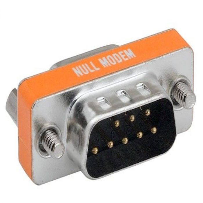2 Pack of DB9 Male to Female Null Modem Mini Adapter — Sanoxy product image