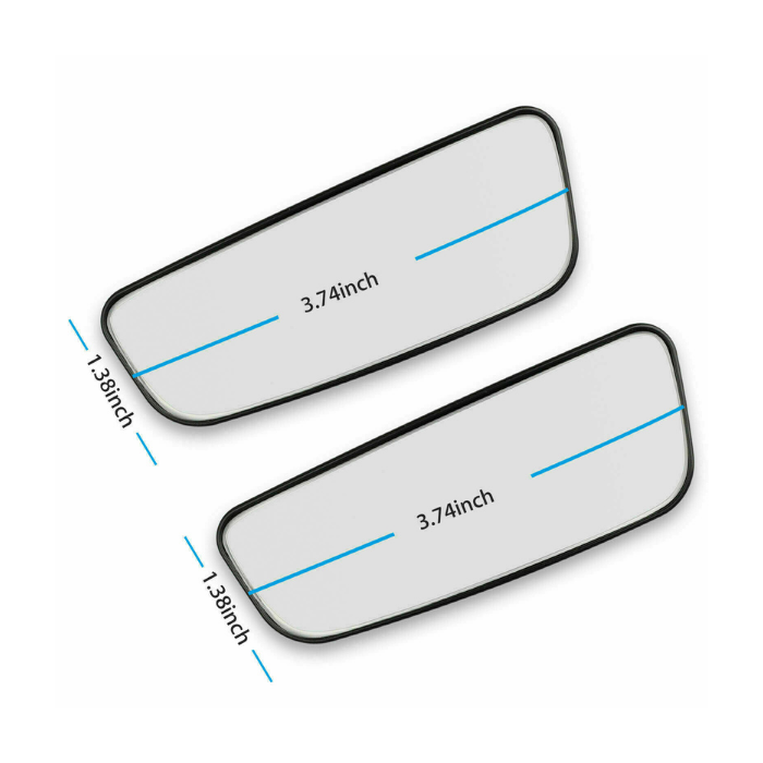 2x Pieces Blind Spot Mirror for Vehicles, Stick on Rear View — Sanoxy product image