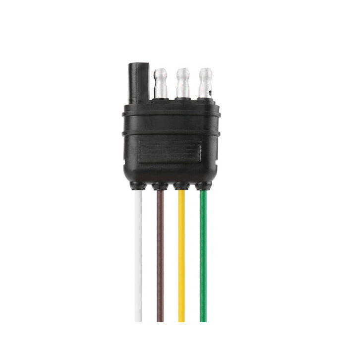 4 Way Flat Y-Splitter Dual Plug Adapter For LED Tailgate Light Bar Trailer 4 Pin — Sanoxy product image