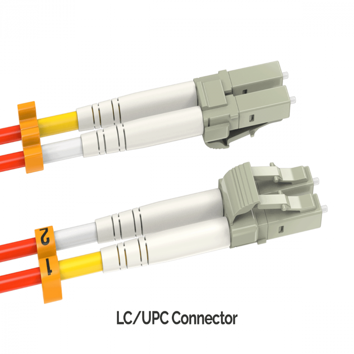 5m LC/SC Duplex 50/125 Multimode OM2 Fiber Optic Cable — Sanoxy product image