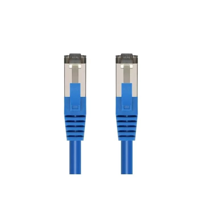 Cat8 Ethernet Cable 14FT, 40Gbps High-Speed LAN Patch Cord, S/FTP Double Shielded, 28AWG Pure Copper, 2GHz Bandwidth, Snagless RJ45 Connector, Blue — Sanoxy product image
