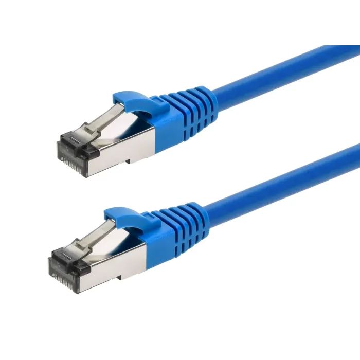 Cat8 Ethernet Cable 14FT, 40Gbps High-Speed LAN Patch Cord, S/FTP Double Shielded, 28AWG Pure Copper, 2GHz Bandwidth, Snagless RJ45 Connector, Blue — Sanoxy product image