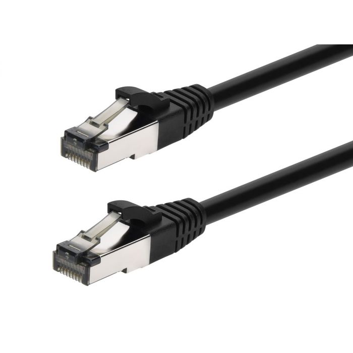 Cat8 Ethernet Cable 30FT, 40Gbps High-Speed Network Patch Cord, S/FTP Double Shielded, 28AWG Pure Copper, 2GHz Bandwidth, Snagless RJ45 LAN Cable, Black — Sanoxy product image