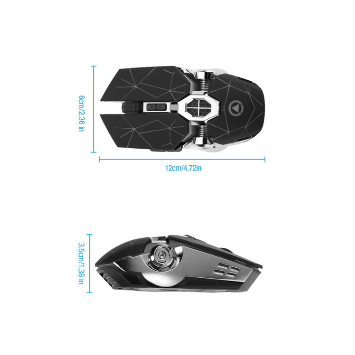 Rainbow Light Up Wireless Gaming Mouse — Sanoxy product image