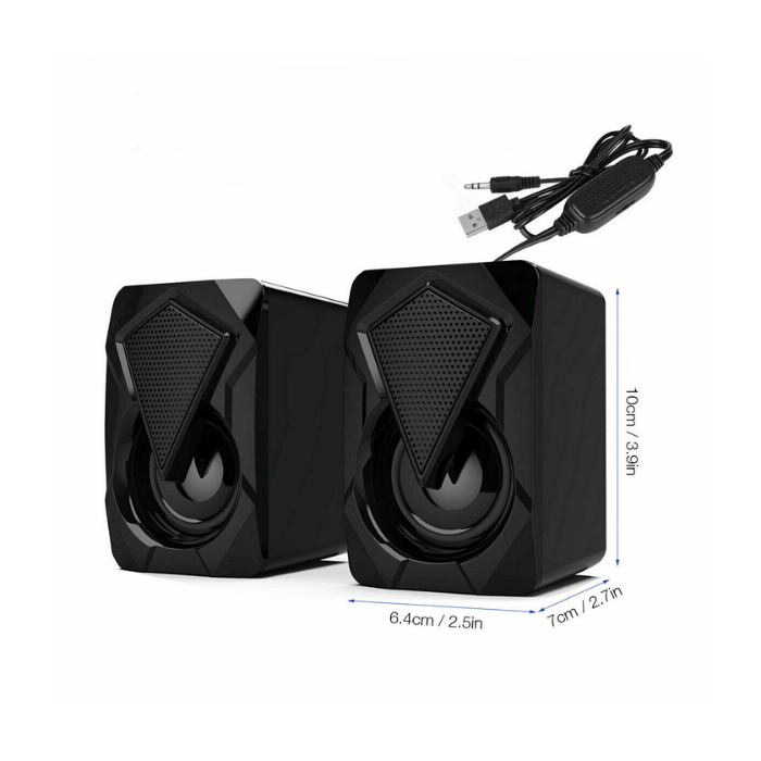 RGB Computer Speakers with USB and AUX Cord for PC and Laptop — Sanoxy product image