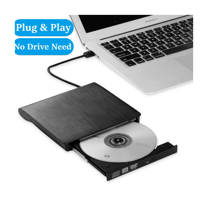 Slim External USB 3.0 DVD RW CD Writer Drive Burner Reader Player For Laptop PC — Sanoxy product image