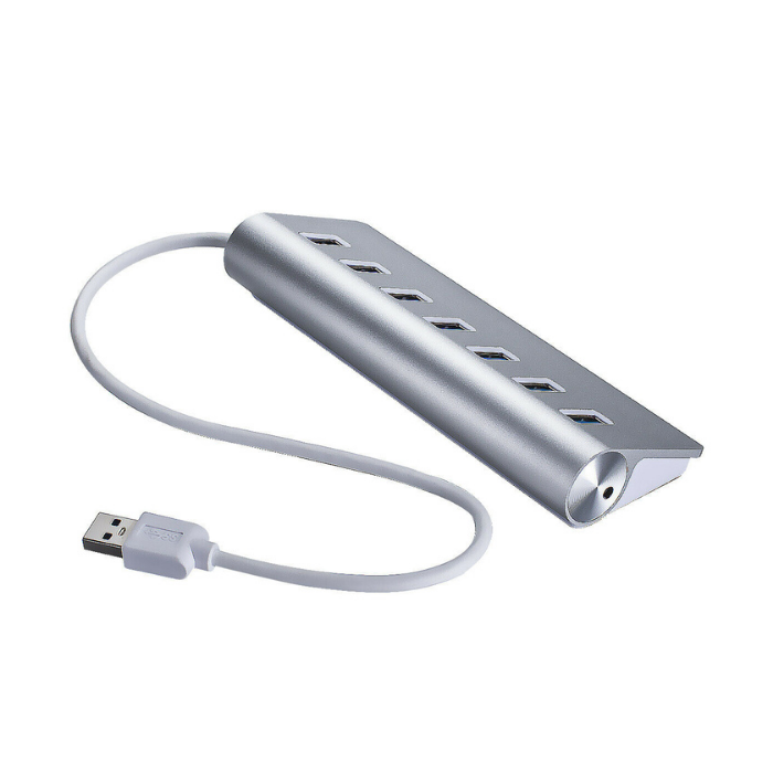 USB 3.0 Hub 5Gbps Aluminum Portable 7 Port for PC Laptop — Sanoxy product image