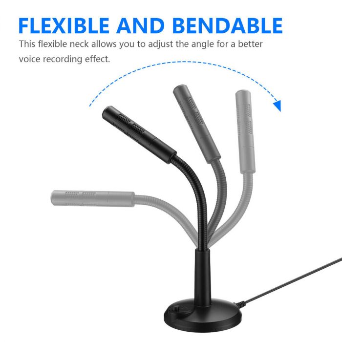 USB Mini Condenser Gaming Microphone with Stand — Sanoxy product image