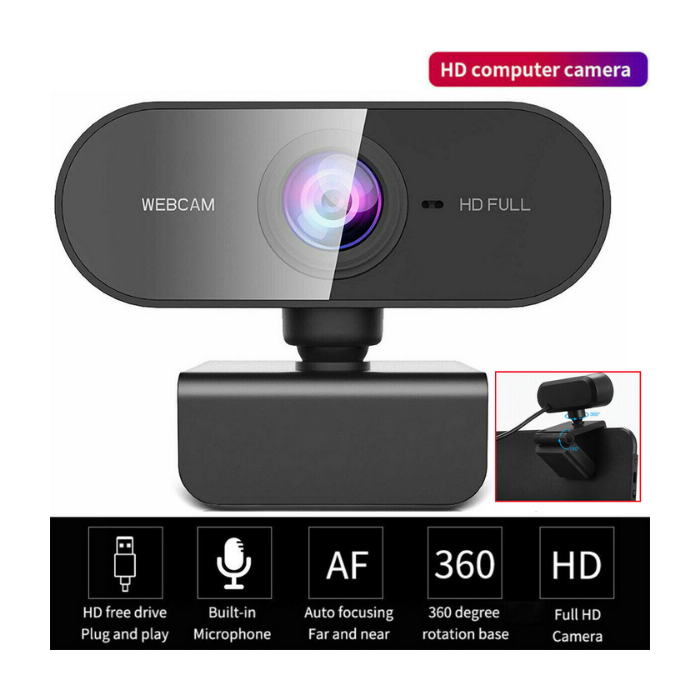 USB Webcam Full HD 1080P Built-in Microphone PC Computer Laptop — Sanoxy product image