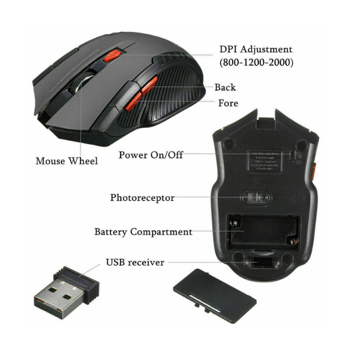 Wireless Optical Gaming Mouse — Sanoxy product image
