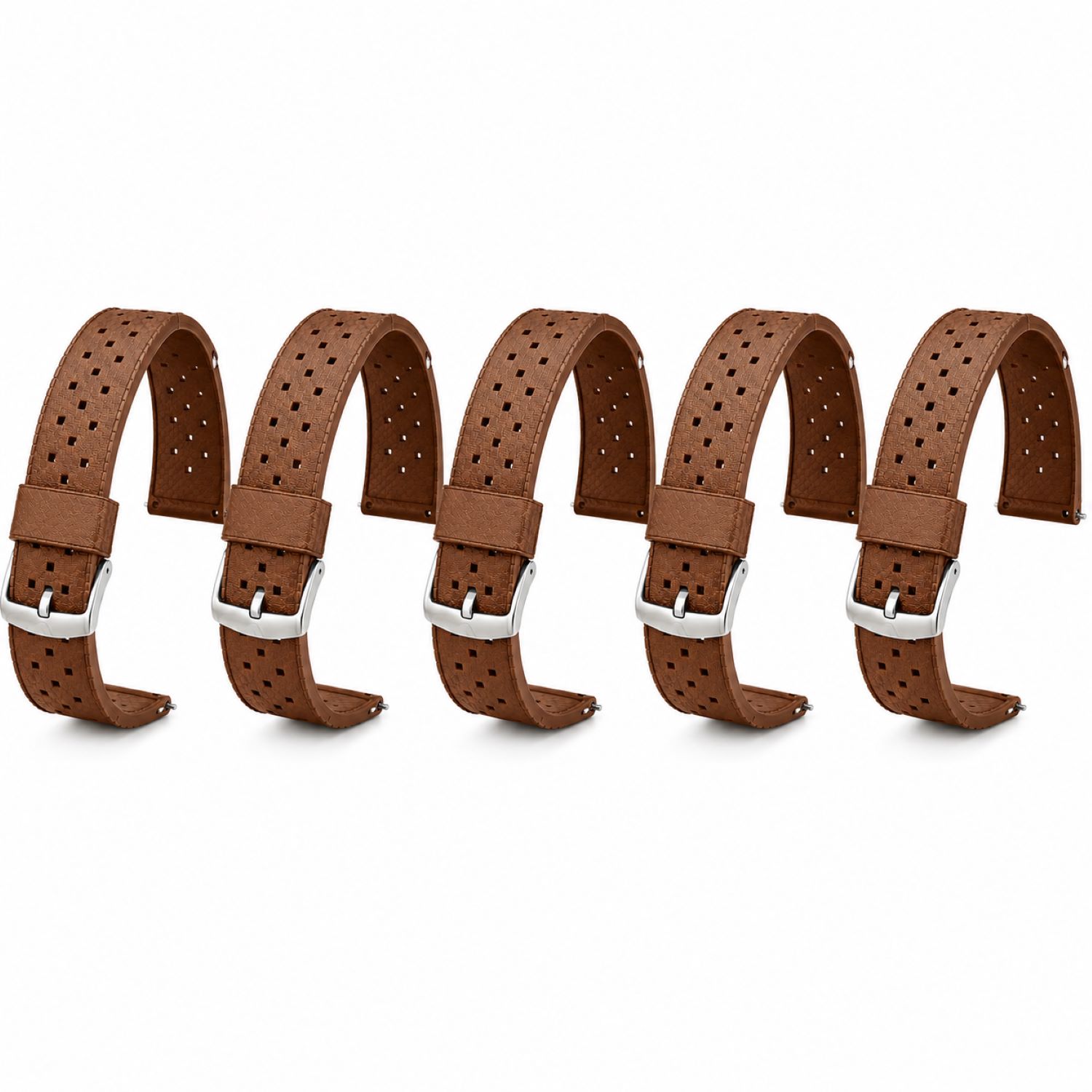 Replacement Silicone Watch Replacement Band Compatible With Omega X Swatch MoonSwatch 20mm, Brown photo 2