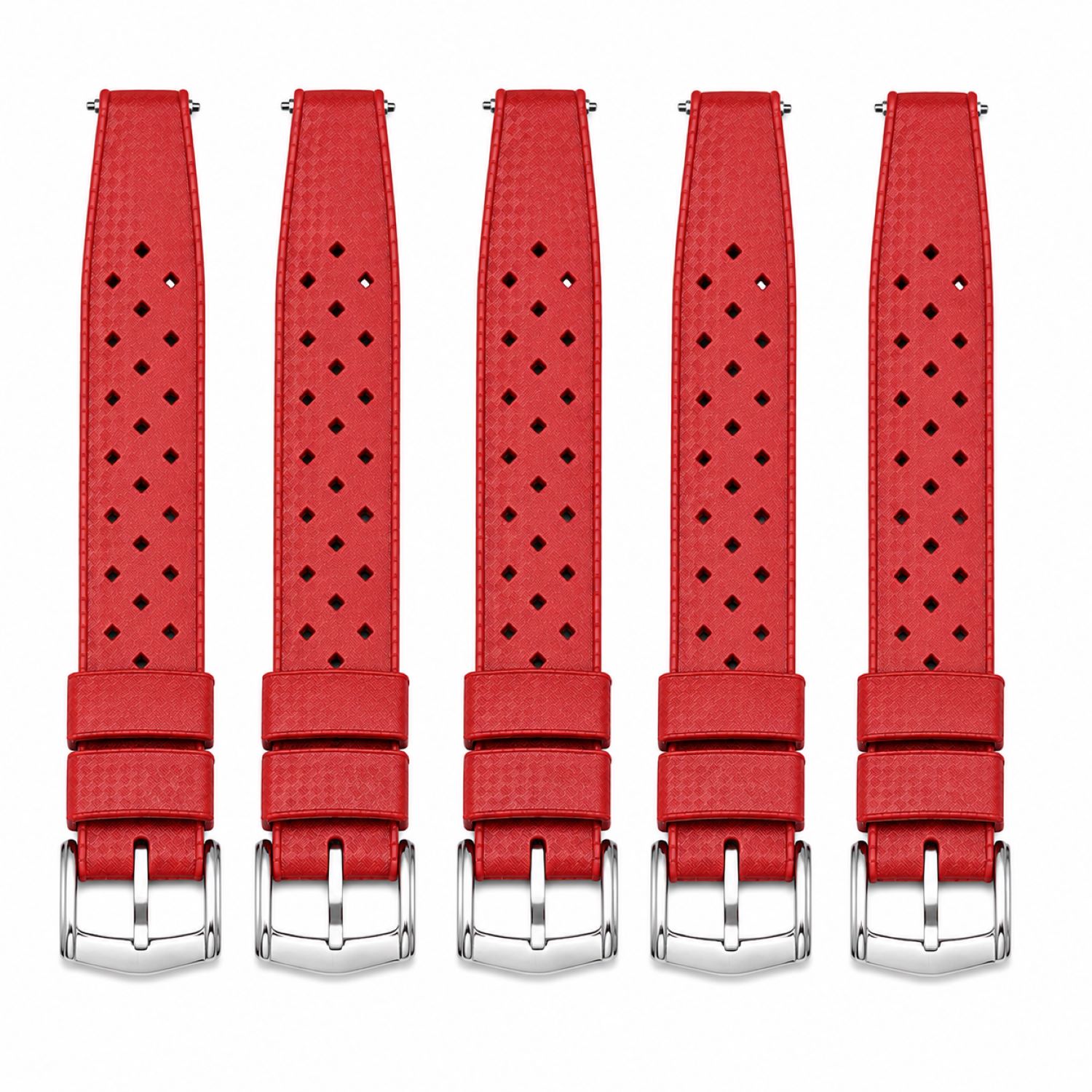 Replacement Silicone Watch Replacement Band Compatible With Omega X Swatch MoonSwatch 20mm, Red photo 2