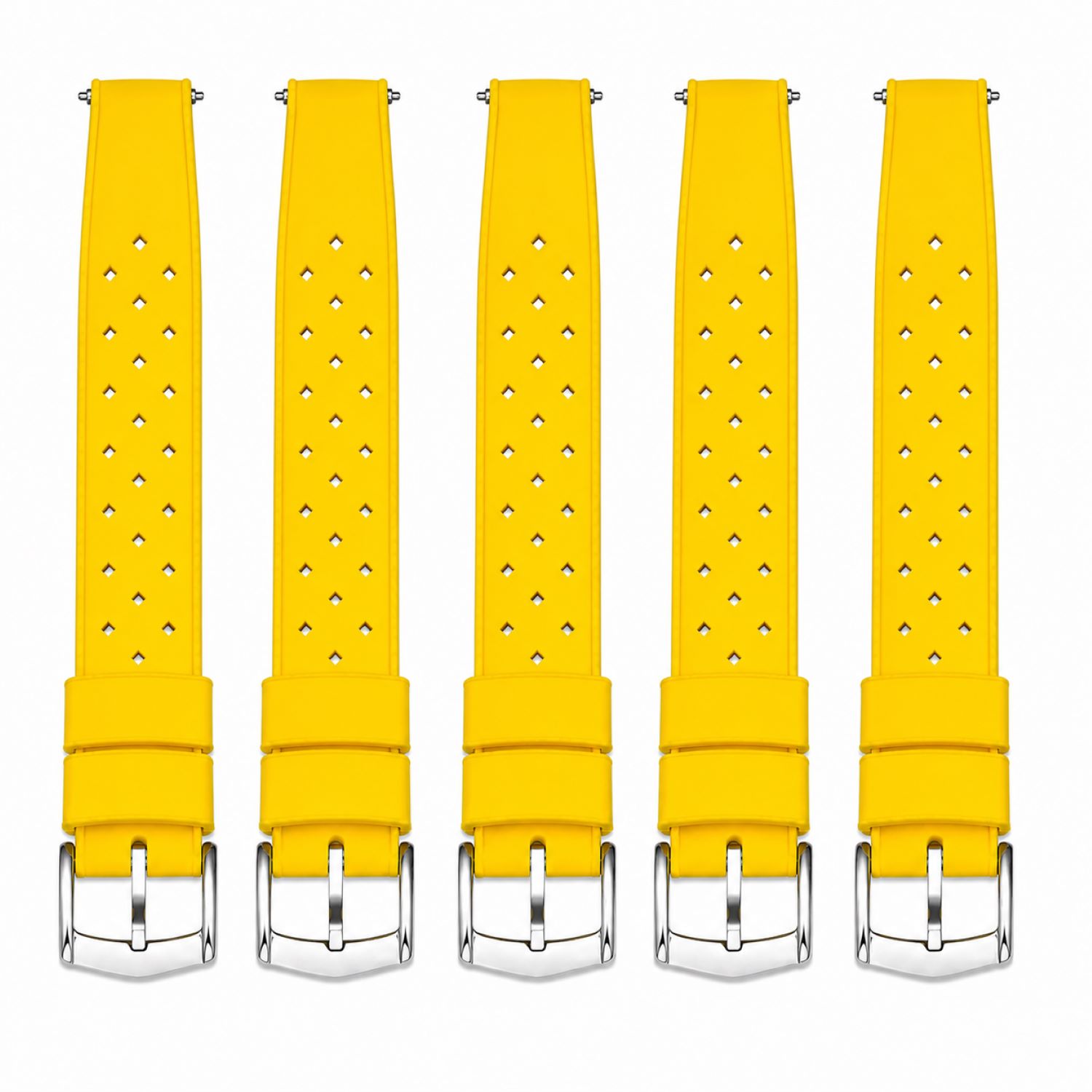 Replacement Silicone Watch Replacement Band Compatible With Omega X Swatch MoonSwatch 20mm, Yellow photo 2