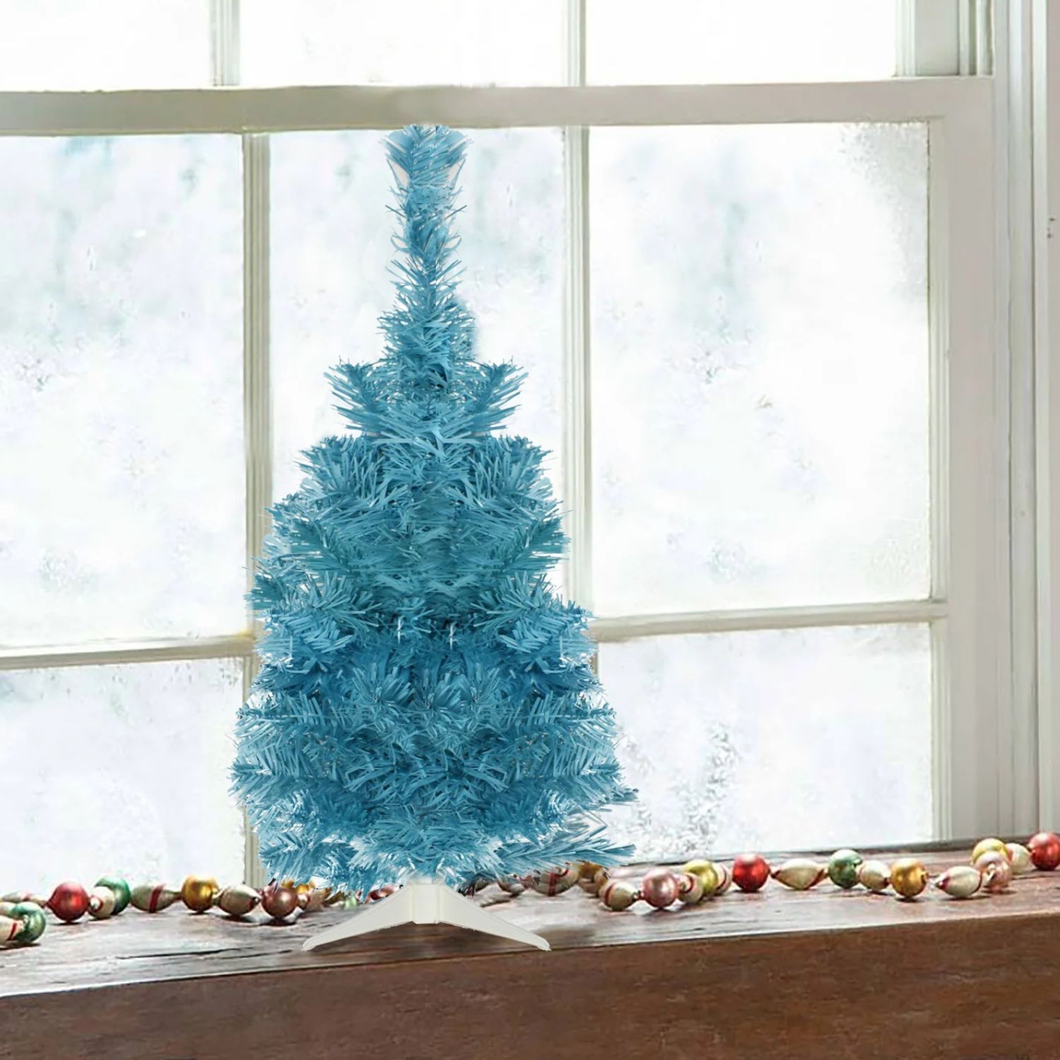 Elegani 2ft Christmas Tree, Light Blue photo 3