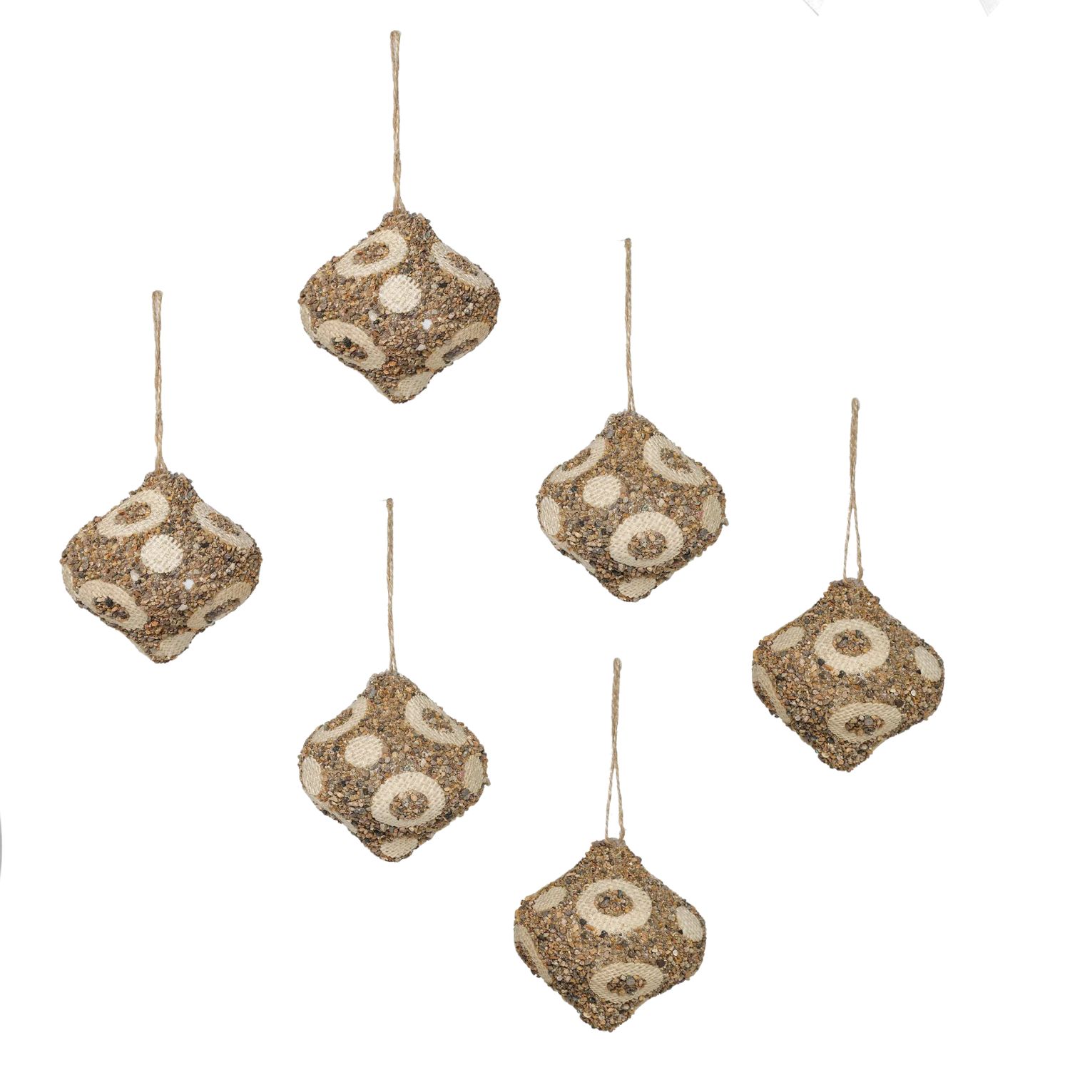 Elegani 8cm Polka Dots Onion Christmas Ornament Set, 3-Pack photo 2