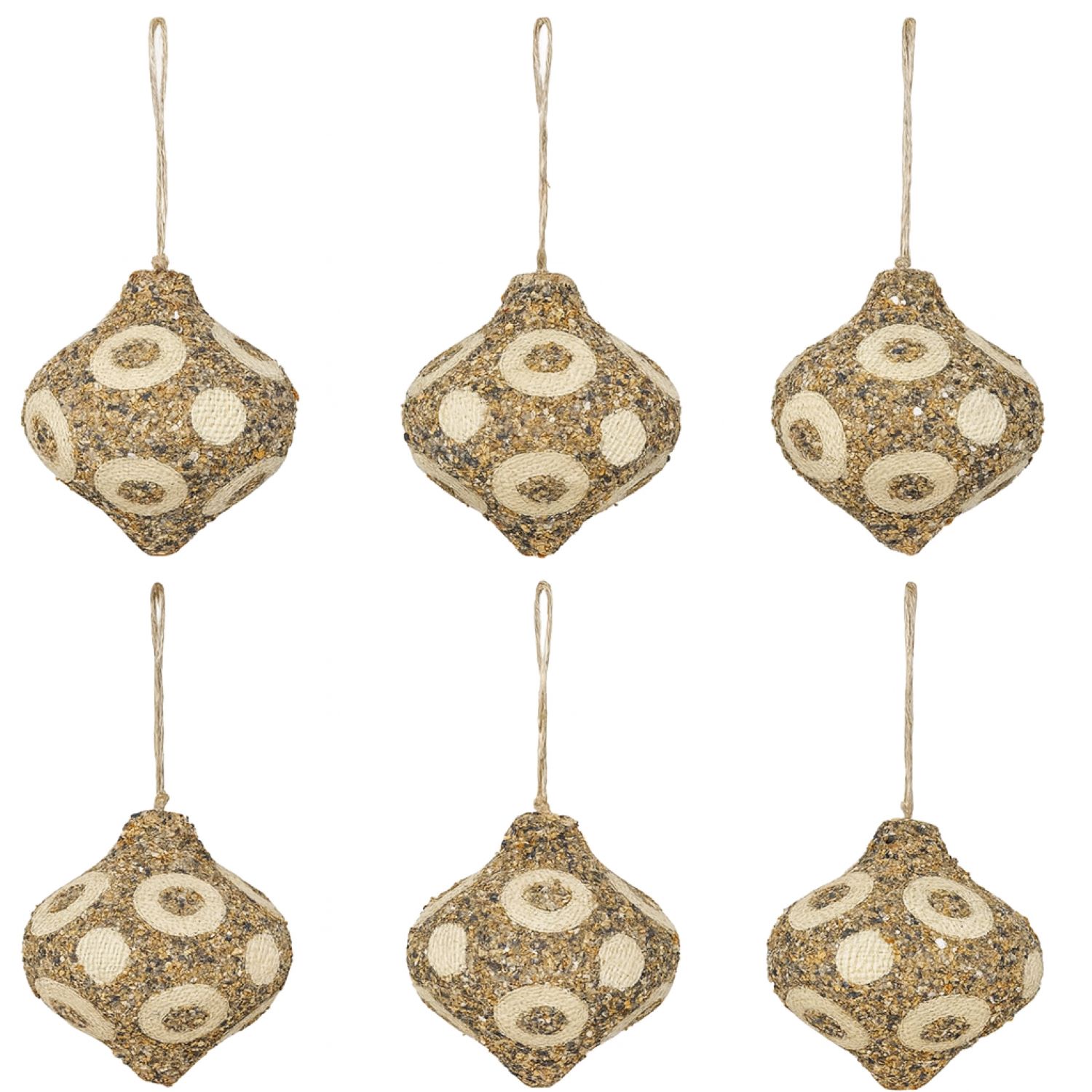 Elegani 8cm Polka Dots Onion Christmas Ornament Set, 3-Pack photo 3
