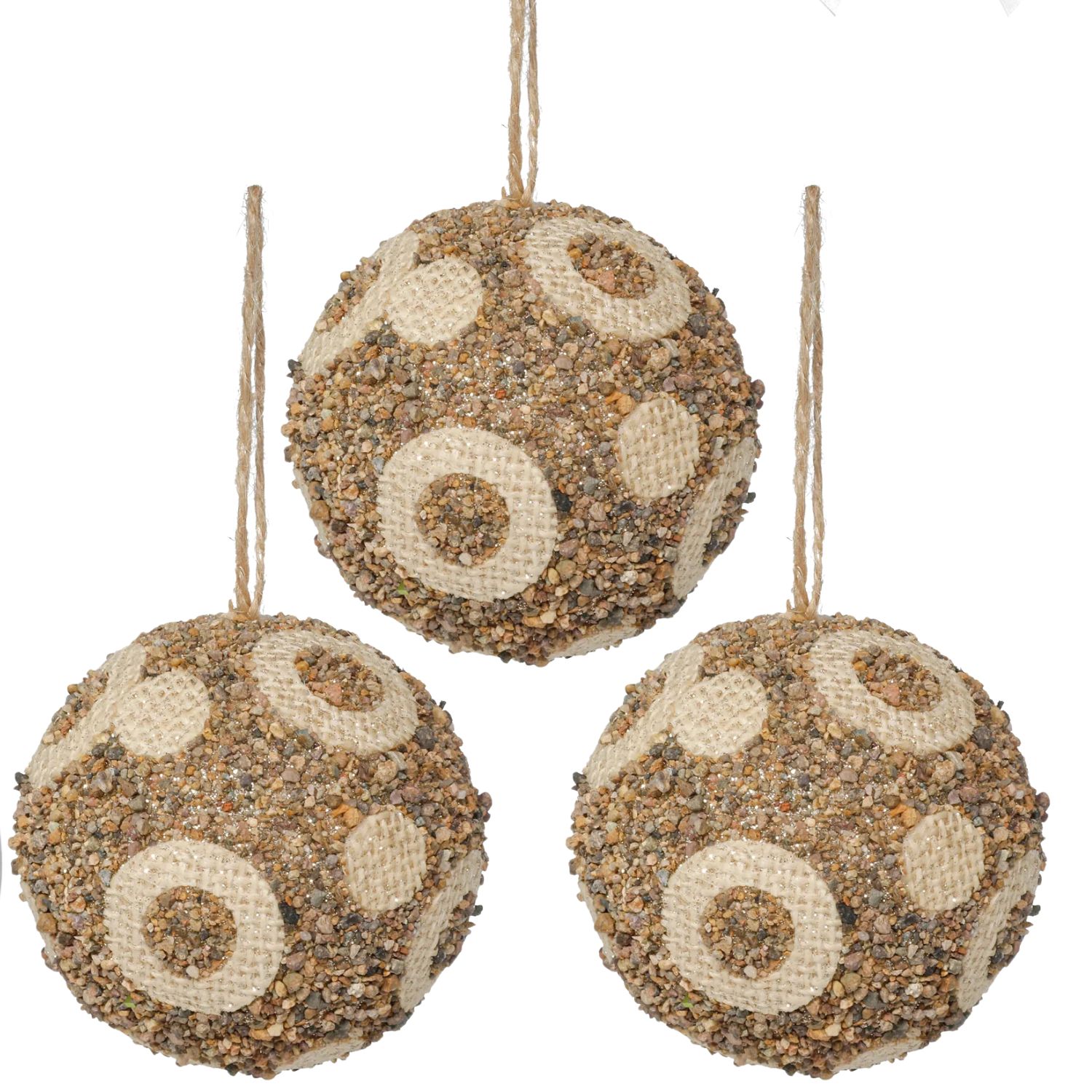 Elegani 8cm Polka Dots Ball Christmas Ornament Set, 2-Pack photo 2