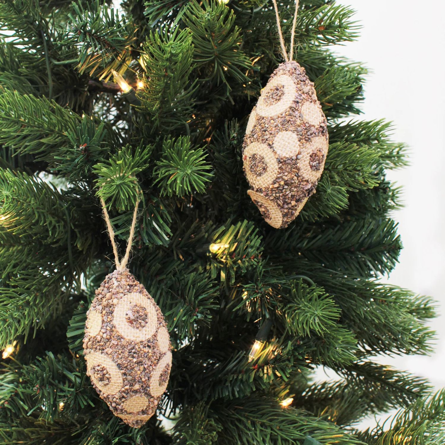 Elegani 11cm Polka Dots Olive Christmas Ornament Set, 3-Pack photo 2