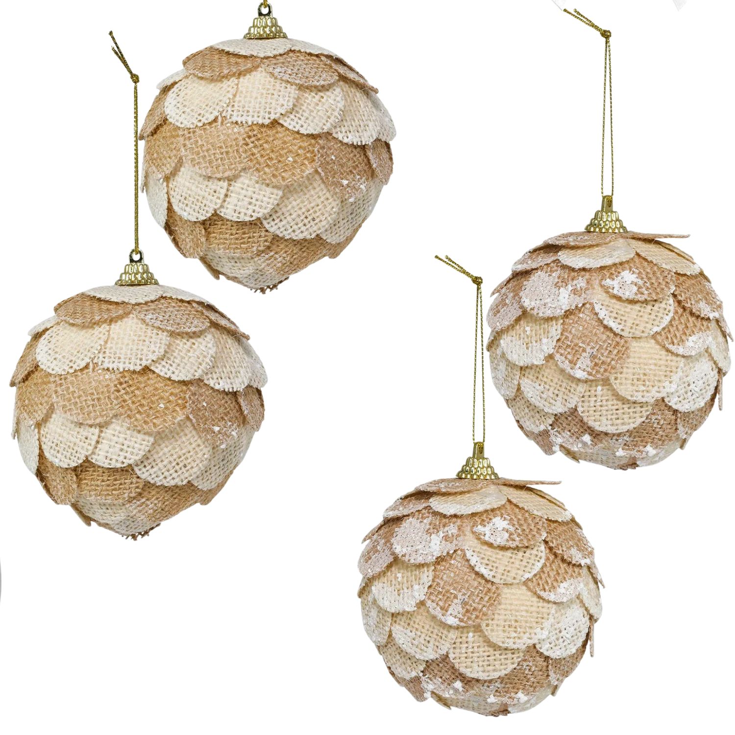 Elegani 10cm Pinecone Ornament Christmas Ornament Set, 2-Pack photo 3