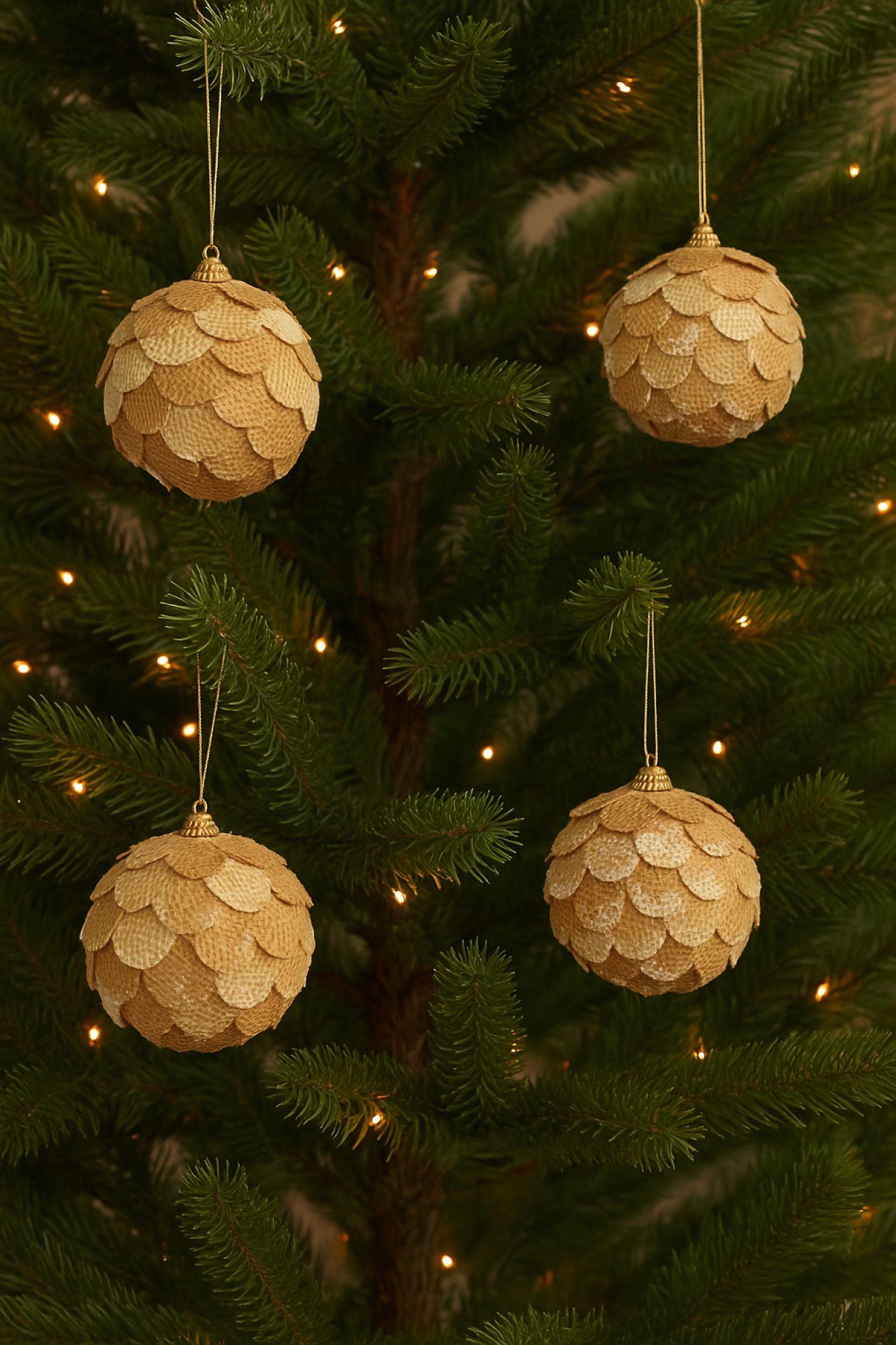 Elegani 10cm Pinecone Ornament Christmas Ornament Set, 2-Pack photo 4