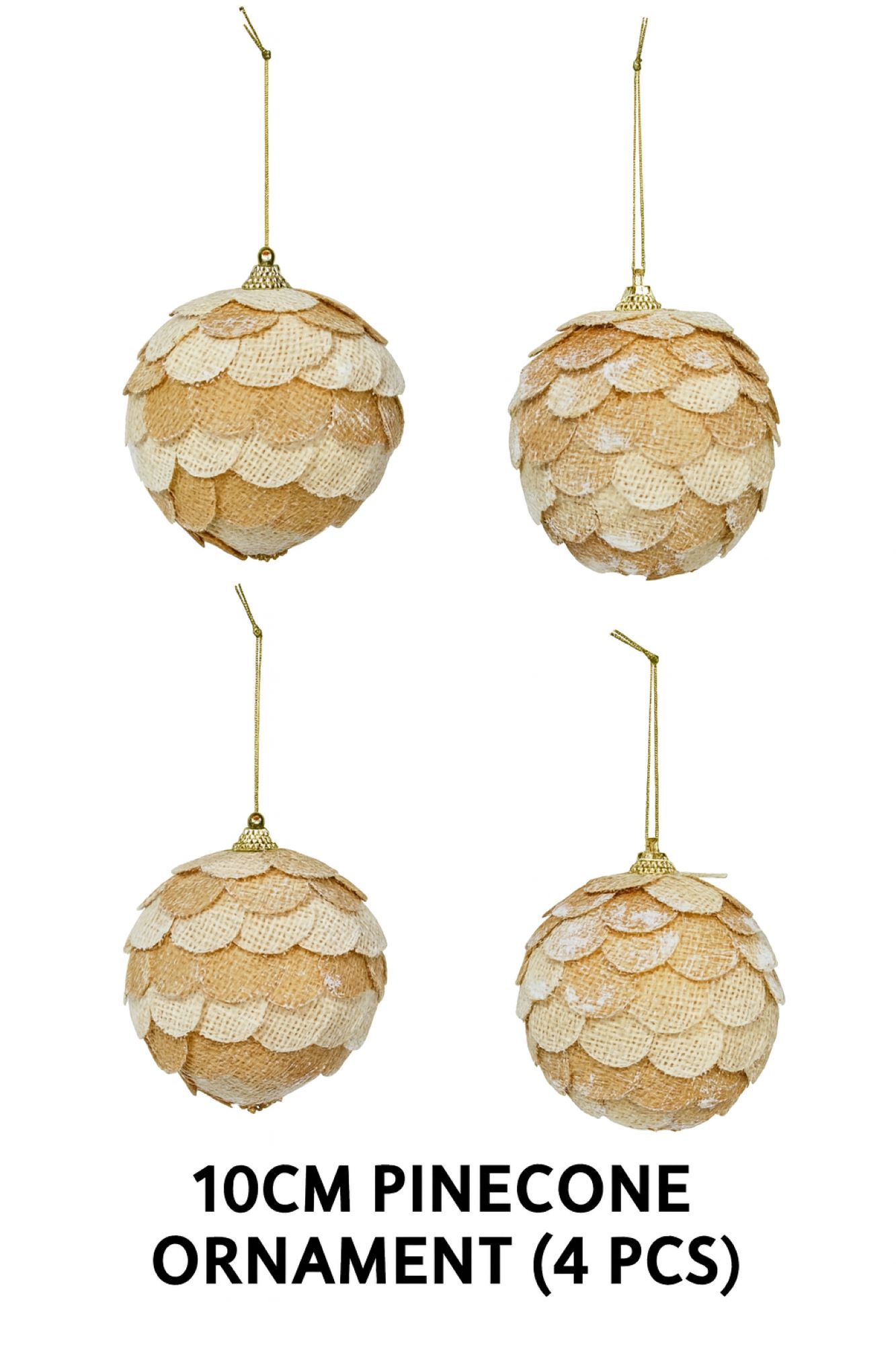 Elegani 10cm Pinecone Ornament Christmas Ornament Set, 2-Pack photo 5