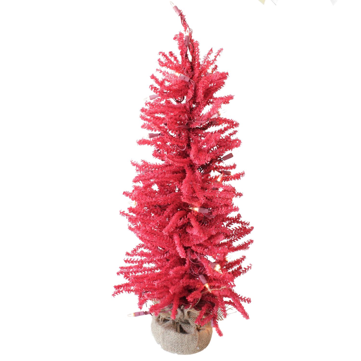 Elegani Pre-Lit Tabletop Christmas Tree with Burlap Base photo 10